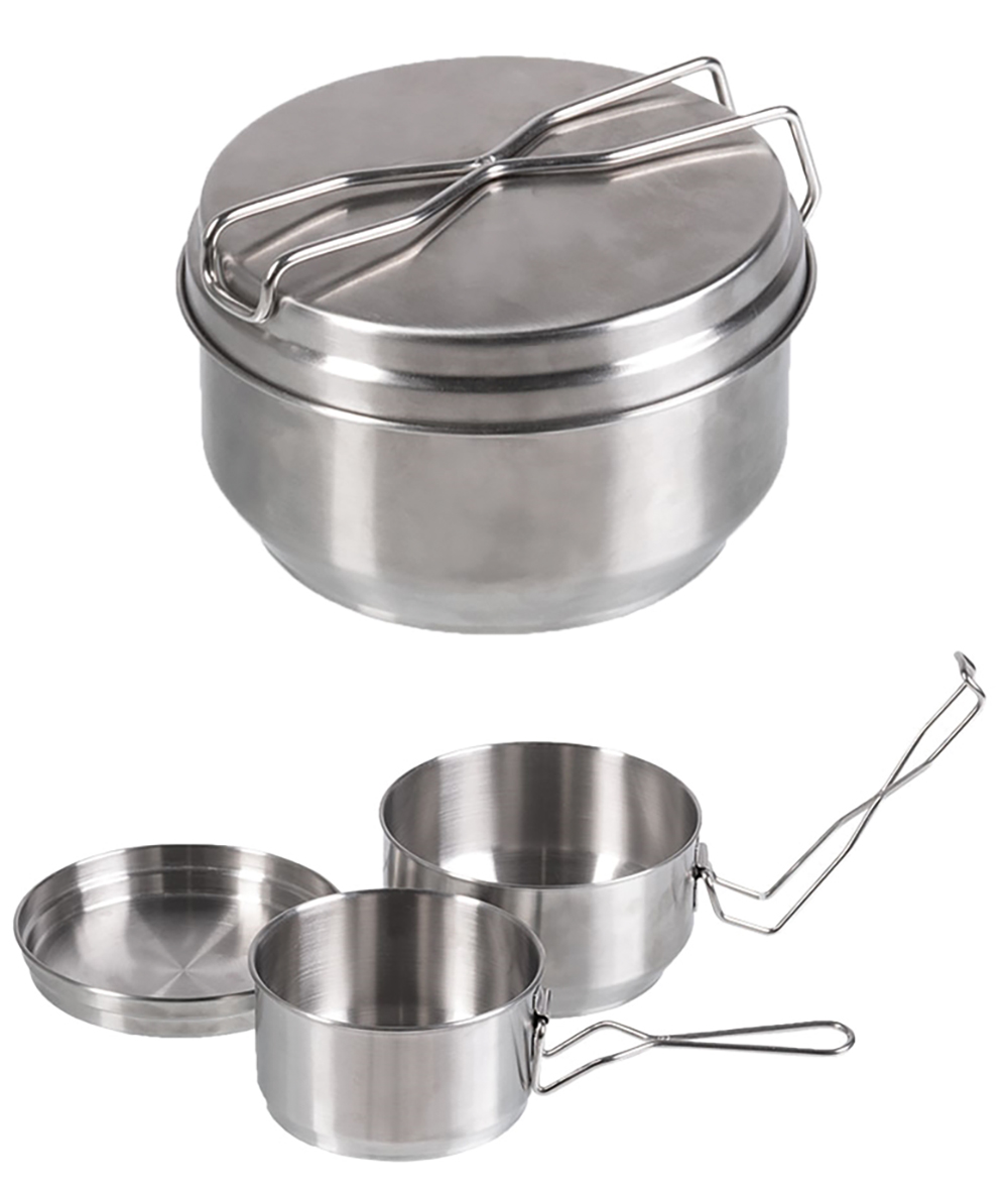 Tschechisches Kochgeschirr Edelstahl 2-teilig